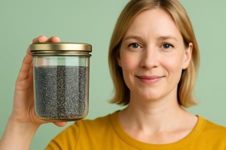 Wasser mit Chiasamen